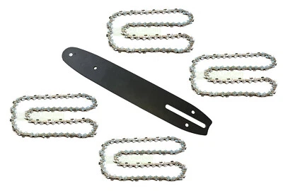 25 cm 1,3 mm 3/8" 40 TG Schwert +4X Kette für Bosch PKE 25 / Greencut GS2500-10 - Bild 1 von 4