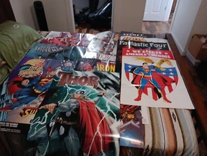 *LOT OF 11* VINTAGE 90s early 2000s DC comics & Marvel Super Hero movie Posters - Picture 1 of 20