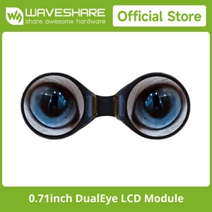 Waveshare 0.71inch Double Eye Round LCD Display Module 160×160 SPI 65K Colors - Picture 1 of 20