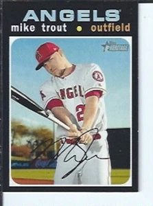 Mike Trout 2020 Topps Heritage SP - Picture 1 of 1