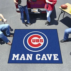 FANMATS 22389 MLB Chicago Cubs Man Cave Tailgater Rug 59.5" x 71" - Picture 1 of 4