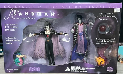 DC Direct The Sandman Incarnations Neil Gaiman Action Figure Set New in DMG Box Cover