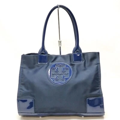 Auténtico bolso de mano Tory Burch para mujer azul mediano de nailon Foto 1 de 4