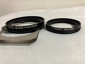 [ Almost MINT ] Contax Gelatine Filter Holder w/ Contax 55mm Ring Japan #1849P - Picture 1 of 14