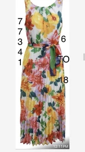 SANDRA DARREN  MAXI DRESS/MULTI/RETAIL$125/SIZE 16/CHIFFON - Picture 1 of 1