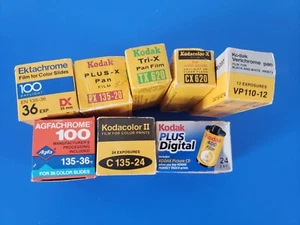 Vintage Kodak Film Lot Verichrome Kodacolor-X Ektachrome Tri-X pan Expired - Bild 1 von 2