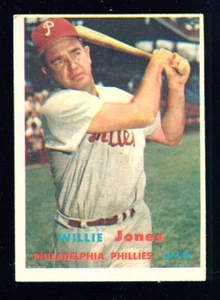 1957 Topps Baseball #174 Willie Jones Card - EX #0322 - Picture 1 of 1