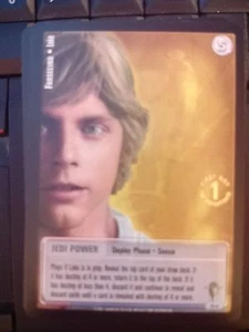 Star Wars Jedi Knights Scum and Villainy TCG 75U Farseeing Luke 1st Day Printing - Picture 1 of 1