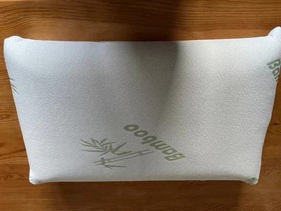 Nackenstützkissen Memory-Foam, Orthopädisches Kopfkissen mit Bambusbezug - Bild 1 von 4