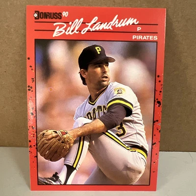 Bill Landrum #668 Donruss MLB Baseball 1990 Pittsburgh Pirates - Image 1 of 2