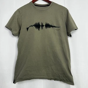 Rag & Bone Sound Wave Herren Shirt Pullover grün bestickt Medium erdig - Bild 1 von 11