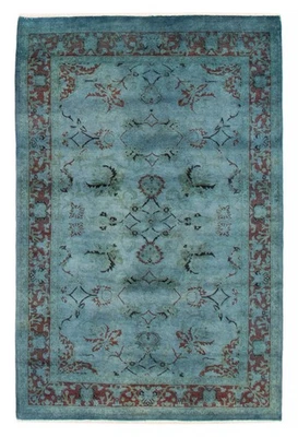 Traditional  4'10" x 7'4" Hand-knotted Oriental Carpet Wool Area Rug - Image 1 of 4