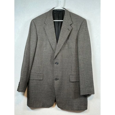 Daniel Hechter Men's 42L Brown Textured Wool Blend Sport Coat Blazer - Image 1 of 4