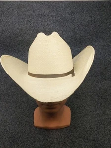 Bailey U-Rollit Straw Cowboy Hat - Size 6 3/4" Pre-owned Vintage - Picture 1 of 15
