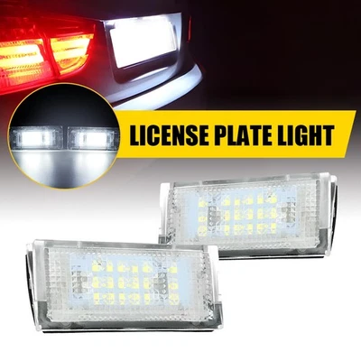 LED 2Pcs License Number Plate Lights For BMW 323i 328i 330i 325i 325xi 330xi - Изображение 1 из 4