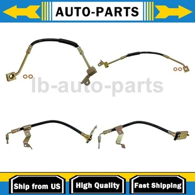 4x Brake Hose Front Rear For Plymouth Breeze 2.4L 1996-2000 - Image 1 of 4