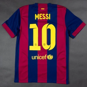 BARCELONA 2014-2015 HOME LEO MESSI STADIUM M JERSEY SHIRT 610594-422 ORIGINAL - Picture 1 of 11