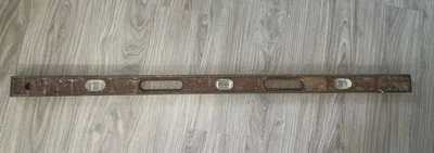 Vintage Mayes Wood And Brass Bubble Level 48" - Image 1 of 4