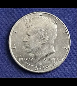 USA John F Kennedy Half Dollar 1776 1976 Bicentennial D Coin RARE - Picture 1 of 2