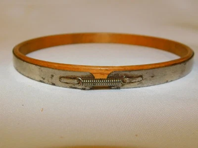 Vintage VASSAR 5" Spring Tension Wood & Metal Embroidery Hoop French - Image 1 of 4
