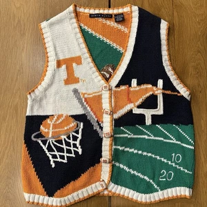 Vintage Birch Bros. University Of Tennessee Sports Ladies Sweater Vest SZ XL - Picture 1 of 17