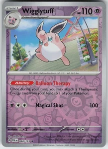 PO-01 Reverse Holo Wigglytuff 084/193 Rare SV02: Paldea Evolved - Picture 1 of 1