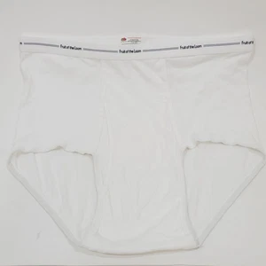 Vintage Fruit of the Loom Brief 3X XXX Large White Underwear  - Picture 1 of 4