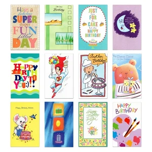 Lot of 12 Assorted HAPPY BIRTHDAY Greeting Cards + Envelopes — Gallant Greetings - Picture 1 of 3