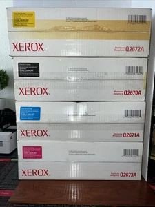 Xerox Replacement Cartridges HP 3500 3550 3700 Black Yellow Cyan Magenta Lot 4 - Picture 1 of 9