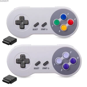 Controller SNES 2.4G gamepad wireless con ricevitore SNES originale per Super NES - Foto 1 di 24