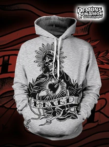 God Free Youth - New Skull Mary HOODED SWEATER S-XXL HEXED CLOTHING - Imagen 1 de 1