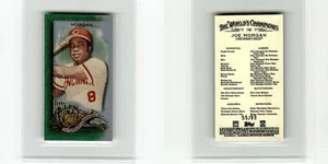 2022 Topps ALLEN & GINTER CHROME JOE MORGAN MINI GREEN REFRACTOR 55/99 #140 REDS - Picture 1 of 1