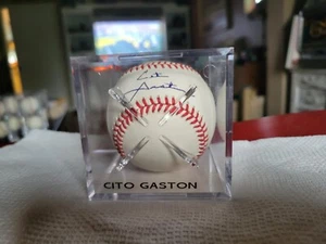 CITO GASTON signed Official 1992 WS BASEBALL BECKETT - Picture 1 of 11