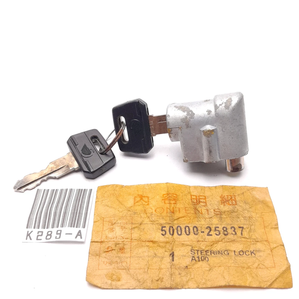 Bloqueo de dirección MayFit Suzuki A100 70 50 GP GT 100 125 RV TS100 TS90 TC90 T125 NOS Foto 1 de 4