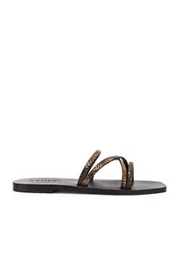 A.EMERY Riley Sandal - Caramel Snake - Picture 1 of 3