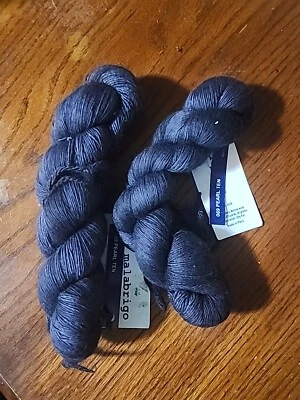 2 madejas de encaje Malabrig, 100 % lana merino bebé, 50 gramos, 470 yardas hechas en... Foto 1 de 2