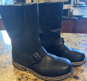 Stivali LL Bean Engineer fibbia uomo 8 Medium Stock #0 JLA 04 - Foto 1 di 9