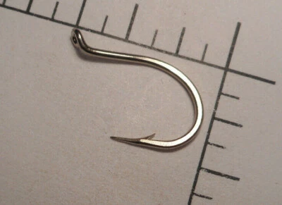 Mustad #3 Viking OCTOPUS Hooks Nickelplated Reversed 5x Short Shank 9531 - Image 1 of 4