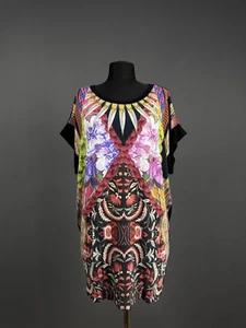 Just Cavalli Roberto Cavalli Designer Viskose Blumen Kurzarm Kleid Tunika S - Bild 1 von 11
