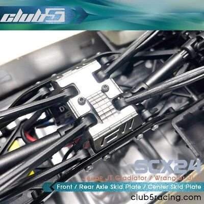 Stainless Steel Front / Rear Axle / Center Skid Plate for Axial SCX24 - Image 1 of 4