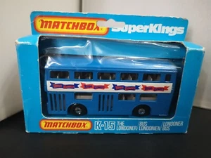 T834-MATCHBOX SUPERKINGS K-15 THE LONDONER BUS WITH BOX - Picture 1 of 9