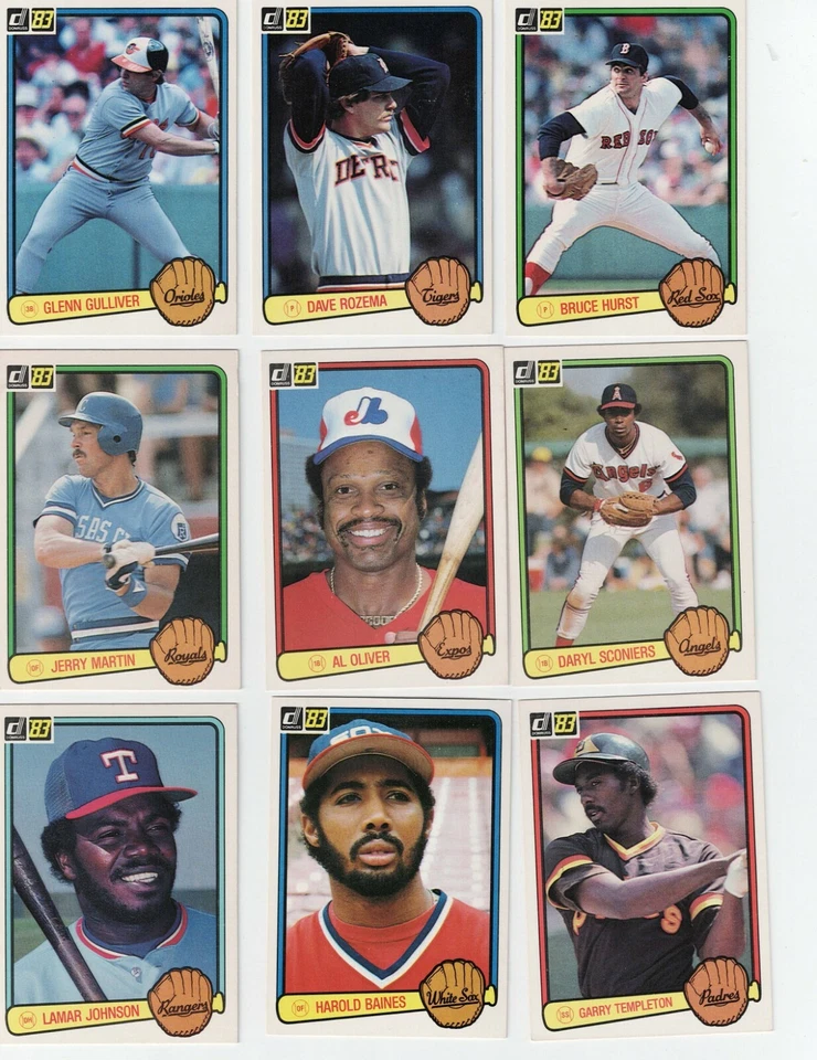 1983 DONRUSS Baseball Cards Complete Your Set U-Pick NM/MINT 1-250 - Image 1 of 1