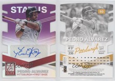 2015 Panini Elite Signatures Status Purple Die-Cut /20 Pedro Alvarez #93 Auto