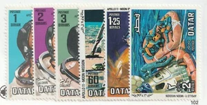 1969 State of Qatar Sc# 190-5. Astronauts & NASA Spacecraft. MNH set Cv$24.85 - Picture 1 of 1