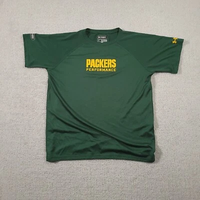 Camisa Green Bay Packers Juvenil XL Bajo Armadura Combina Verde Manga Corta  Foto 1 de 4