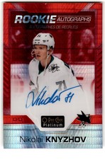 2020-21 O-Pee-Chee Platinum Red Prism Nikolai Knyzhov Rookie Auto /50 #R-NK San