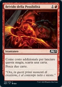 MTG 4x THRILL OF POSSIBILITY EXC - BRIVIDO DELLA POSSIBILITÀ - M21 - MAGIC - Picture 1 of 1