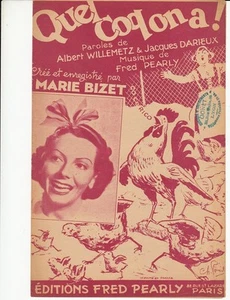 PARTITION MARIE BIZET *QUEL COQ ON A!* - Bild 1 von 1