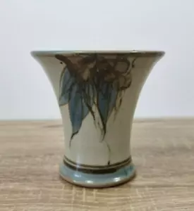 Ole Nielsen Studio Pottery Vase – Australian – Hand Painted Gumnuts – 1970s - Picture 1 of 9