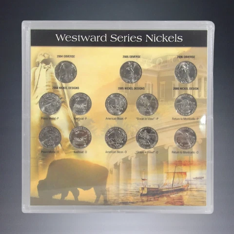 WHITMAN PUBLISHING 2004-06 WESTWARD SERIES BISON NICKELS 13PC SET W/DISPLAY CASE Cover